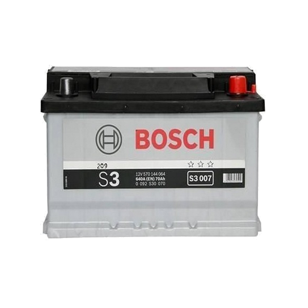  BATTERIE BOSCH -Black S3007 L3 70 Ah 640A